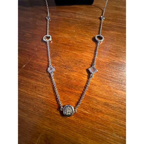 Lia Sophia Silver Tone Long Necklace - Picture 2 of 6